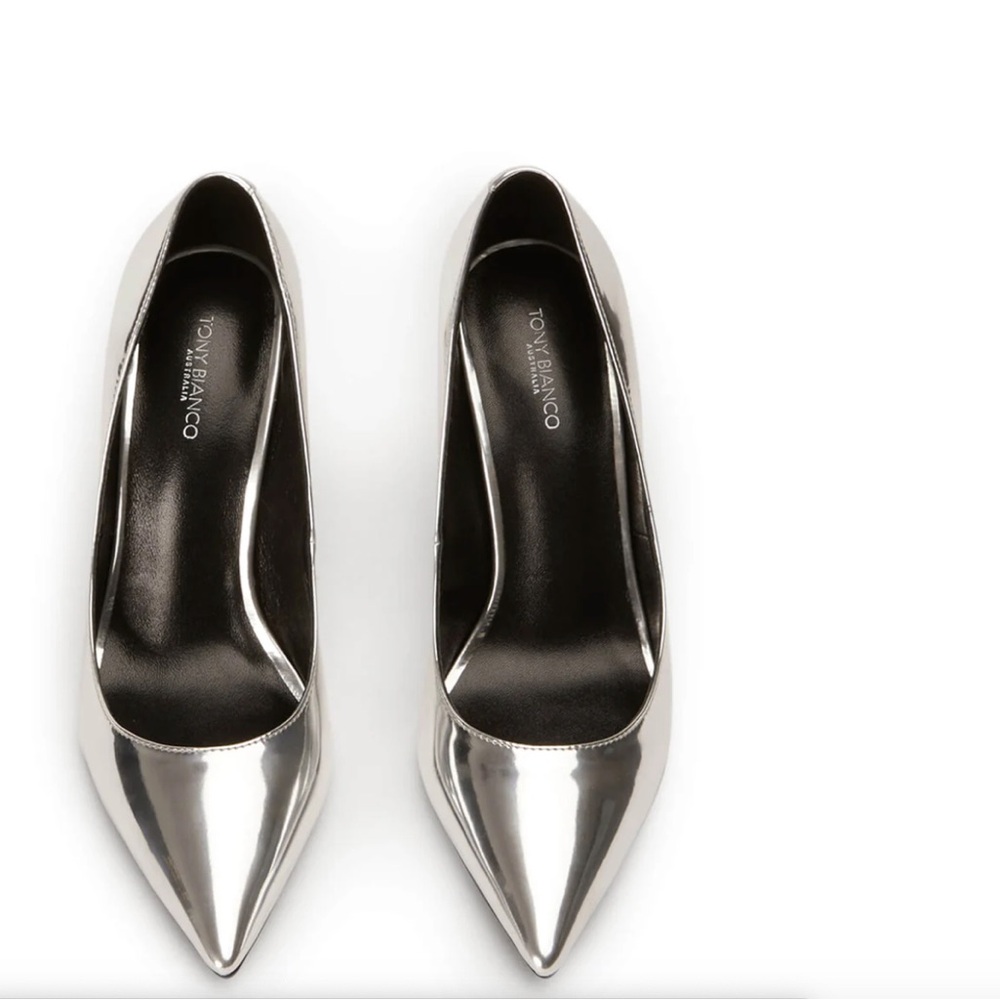 Tony Bianco Silver Stiletto Heels